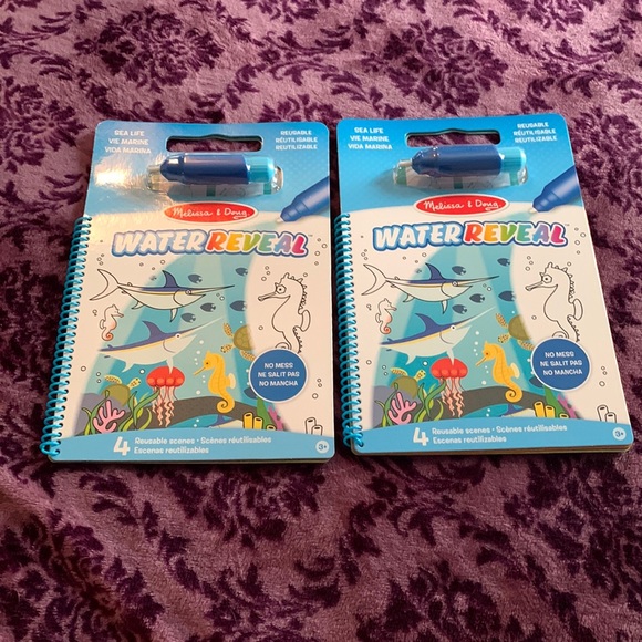 Melissa and Doug, Water reveal reusable scenes, Sea Life, - Picture 1 of 5